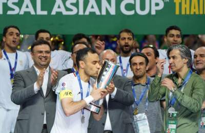 پیام تبریک اینفانتینو و شیخ سلمان برای قهرمانی فوتسال ایران در آسیا