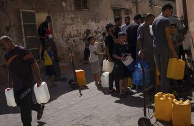 جنایت جنگی رژیم صهیونیستی با بستن آب بر مردم‌ غزه