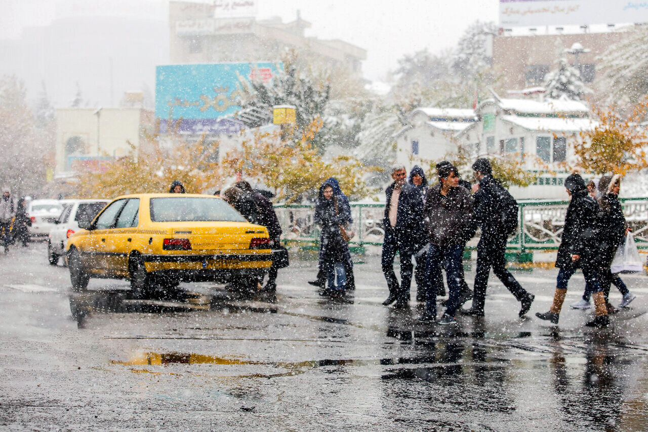 برف و باران در ۱۴ استان