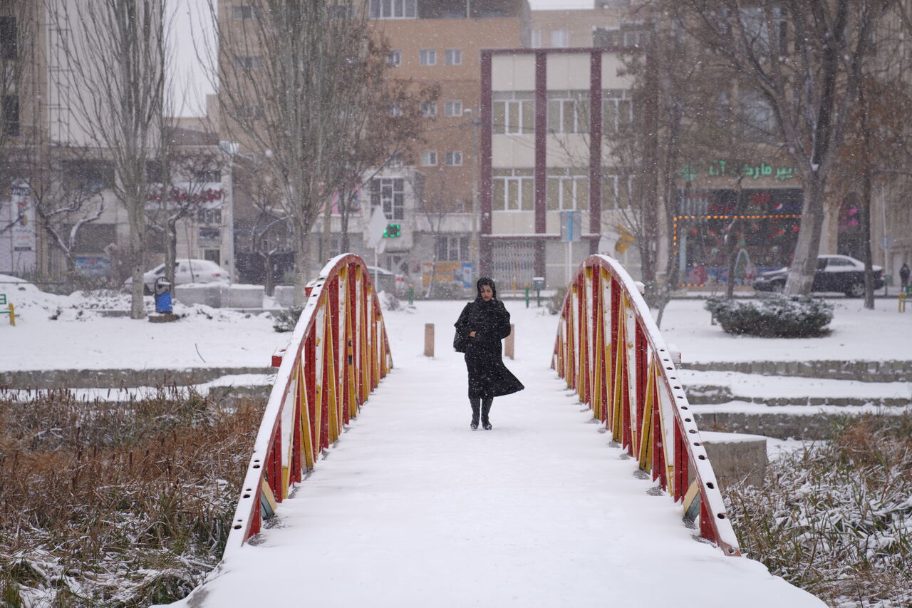 برف و باران در مناطق مرکزی کشور/ بارش برف در شمال تهران